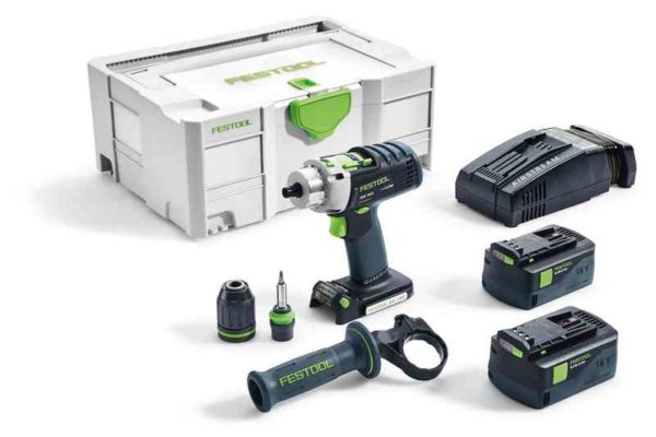 TRAPANO A PERCUSSIONE FESTOOL QUADRIVE PDC-18/4 5,2 SCA PLUS